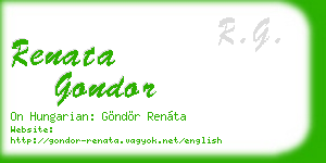 renata gondor business card